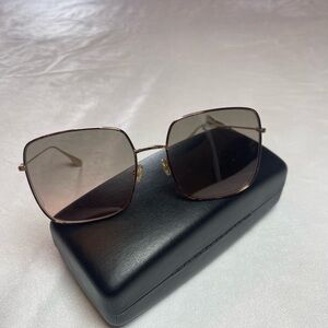 Christian Dior  Stell 18 Gold Frame Brown Gradient Women's Sunglasses